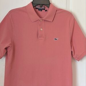Vineyard Vines Short Sleeve Polo Shirt. Size Small. Salmon Pink